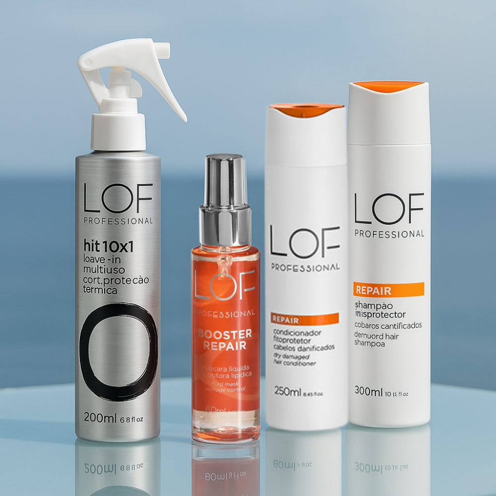 LOF Professional Kit Repair Completo - 4 produtos para reconstrução e proteção dos fios