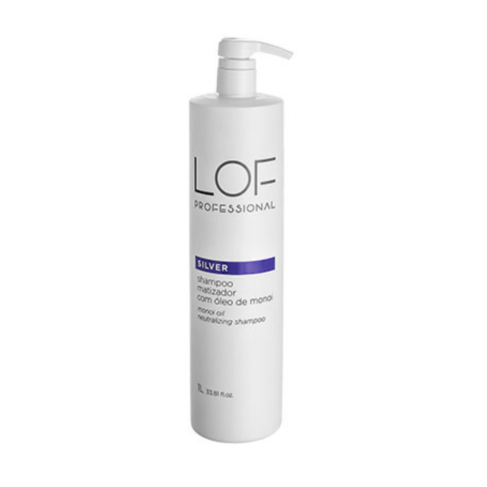 Shampoo Silver LOF 1L - maior rendimento para salões especializados em cabelos loiros
