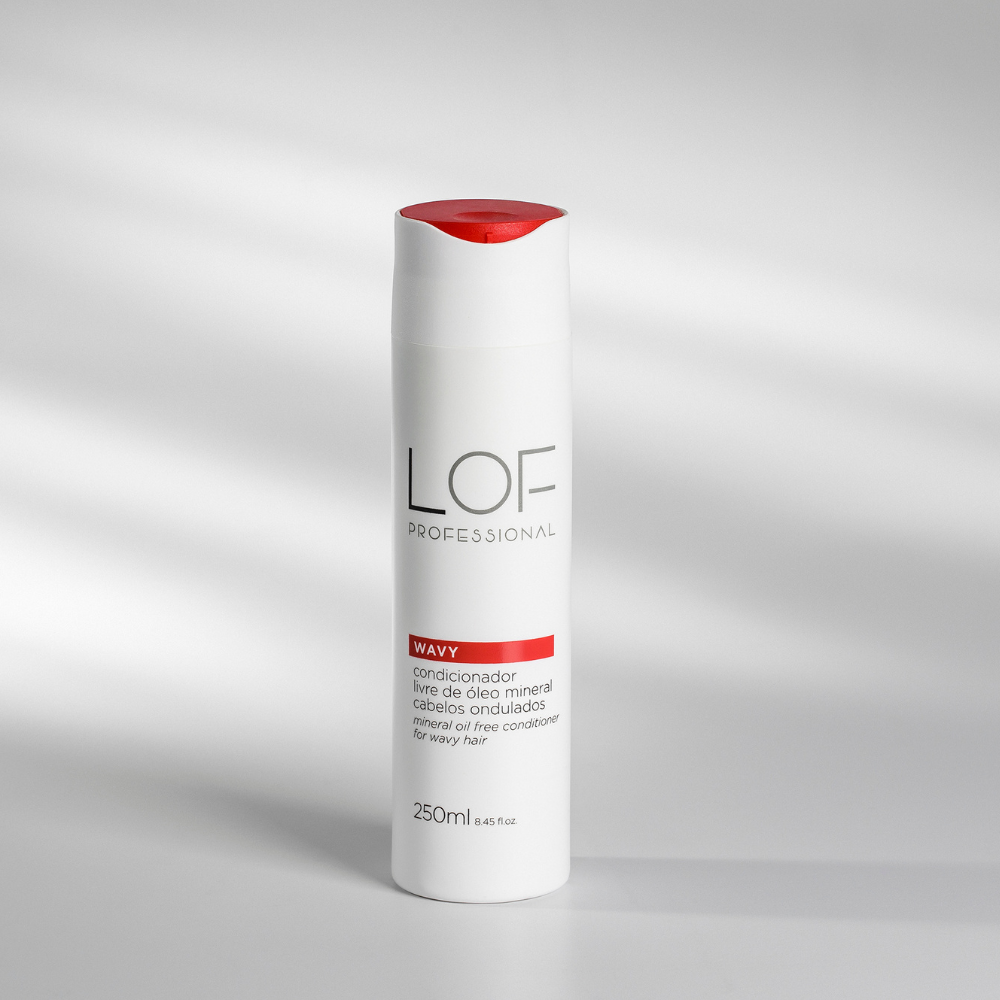 Condicionador Wavy 250ml LOF Professional - hidratação, desembaraço e definição para cabelos cacheados