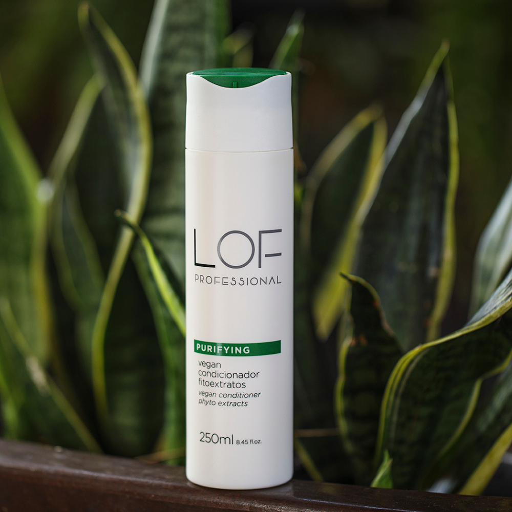 Condicionador Purifying LOF Vegan - condiciona e hidrata sem parabenos nem sulfatos