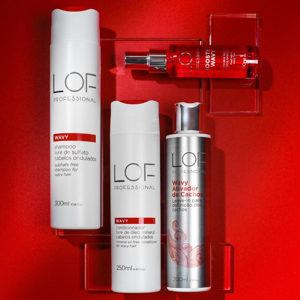 LOF Professional Kit Wavy Completo - do shampoo ao leave-in para cachos perfeitos