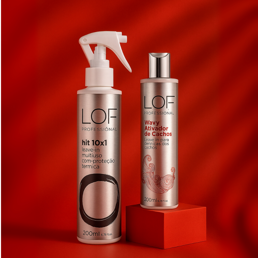 Kit Cachos Perfeitos LOF - combo para cachos e ondas definidos e protegidos todo dia