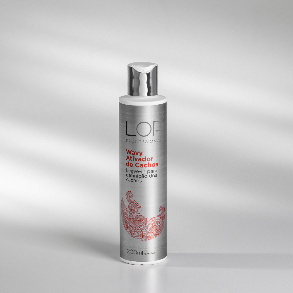 Leave-In Ativador de Cachos Wavy 200ml LOF Professional - ativa cachos, controla frizz e hidrata sem pesar