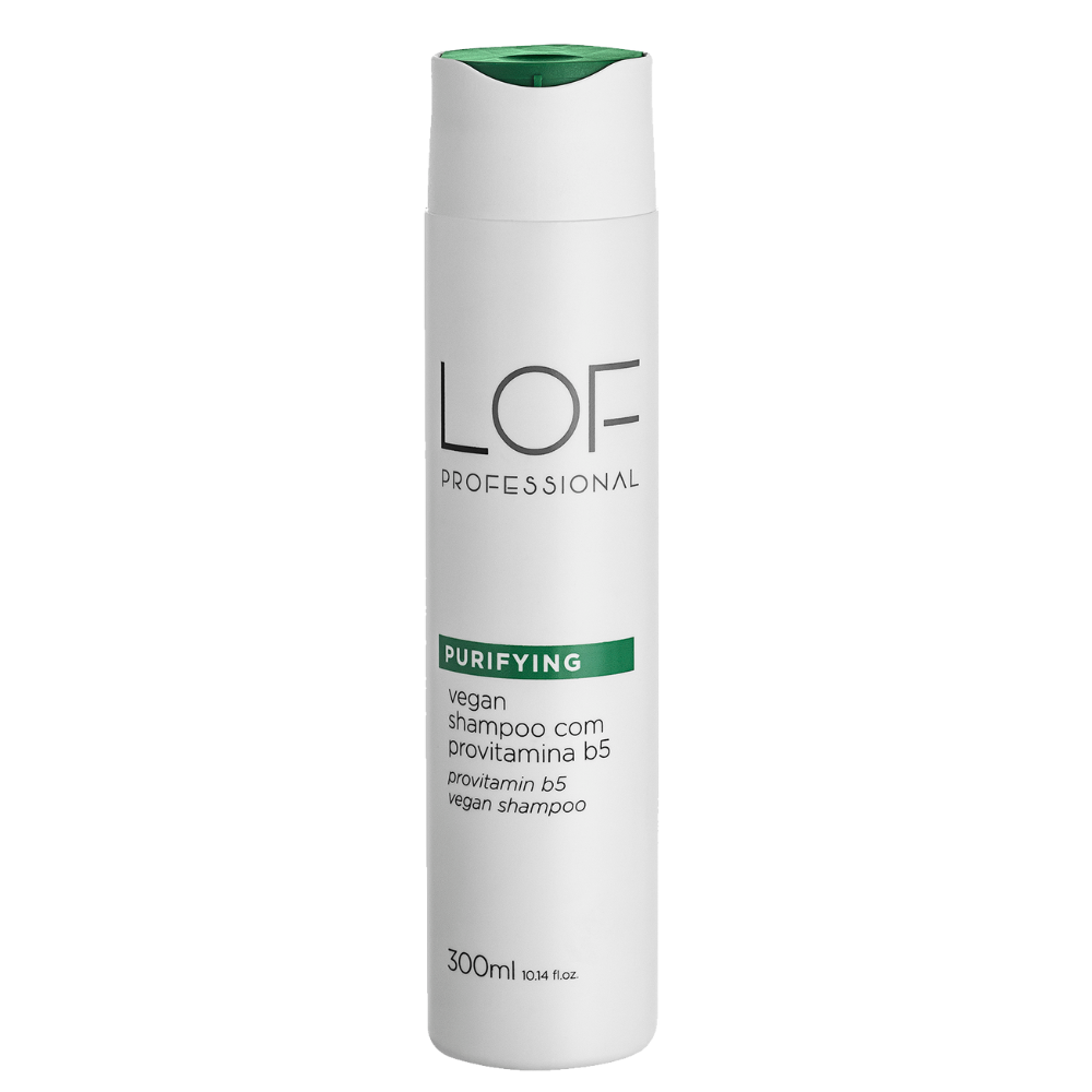 Shampoo Purifying LOF Vegan - equilíbrio do couro cabeludo com fórmula vegana