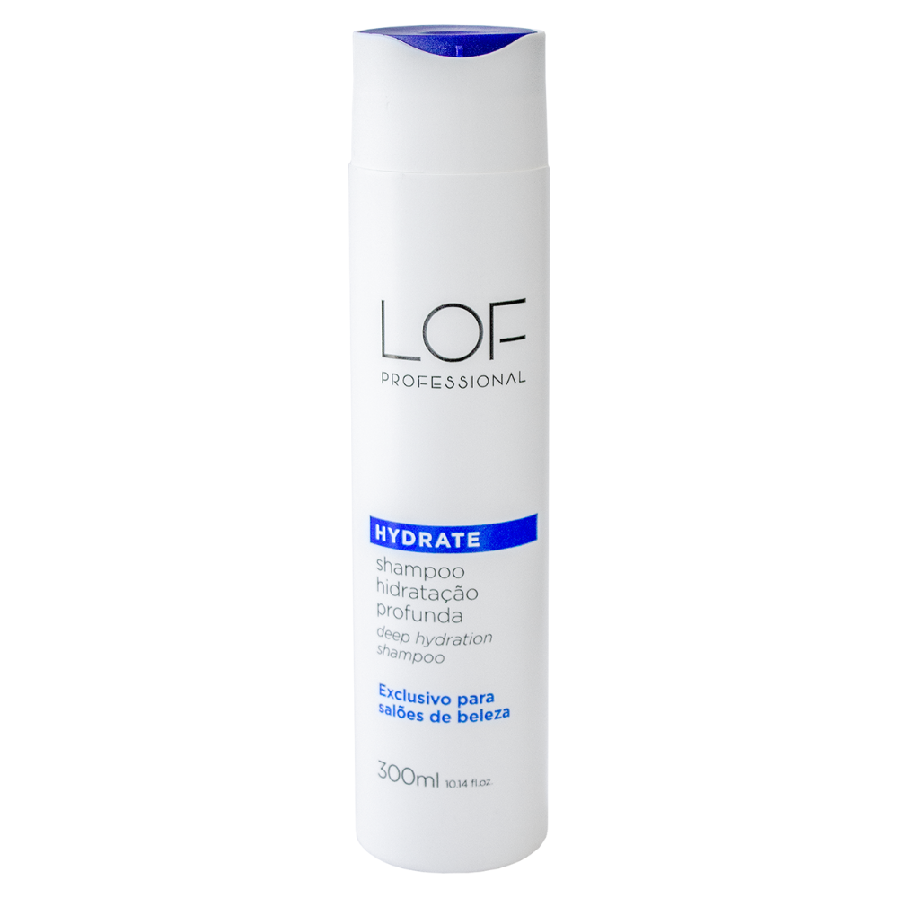 Shampoo Hydrate LOF - anti-frizz integrado e maciez a partir da primeira lavagem