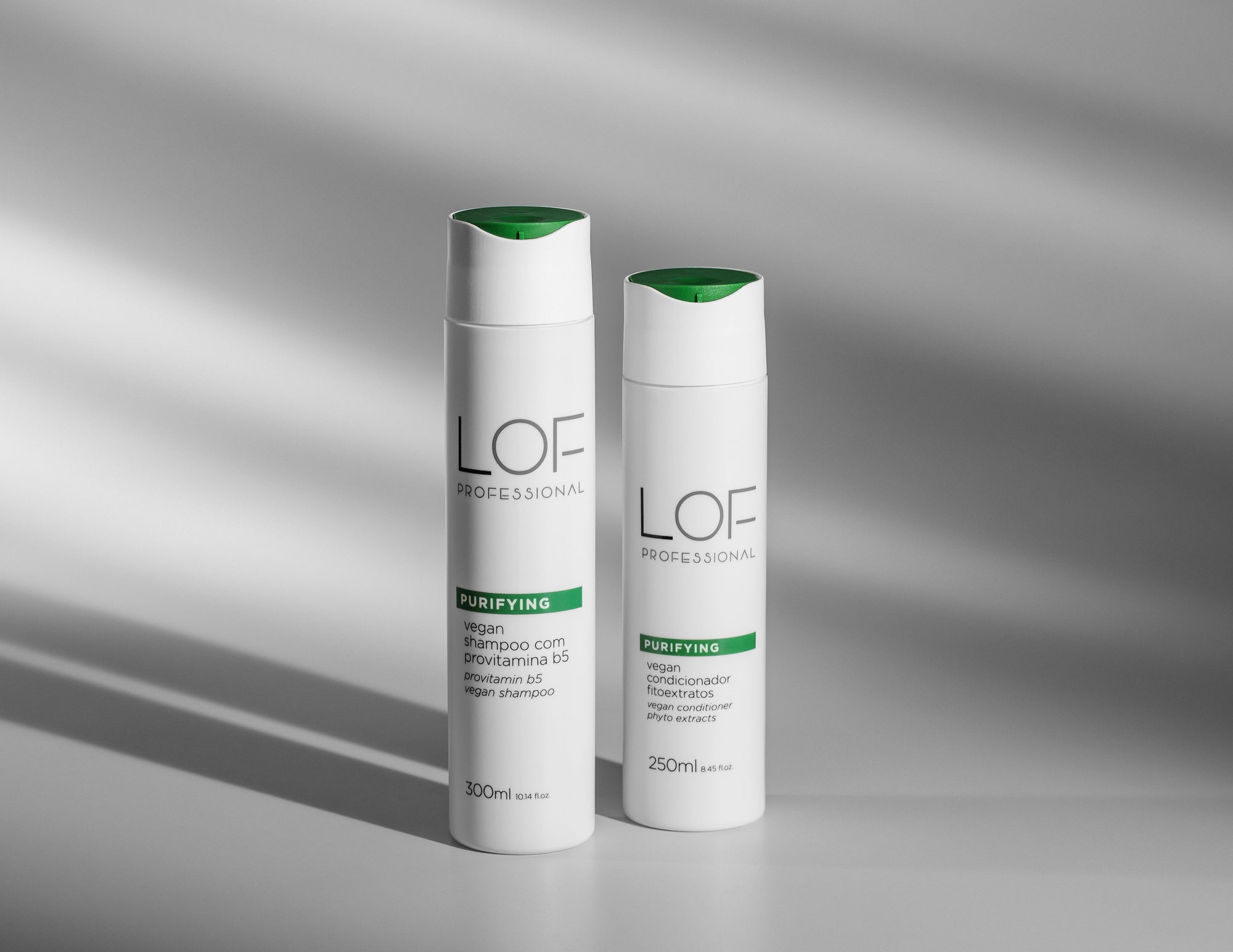 Kit Linha Purifying LOF Professional - shampoo e condicionador 100% veganos para limpeza profunda e consciente