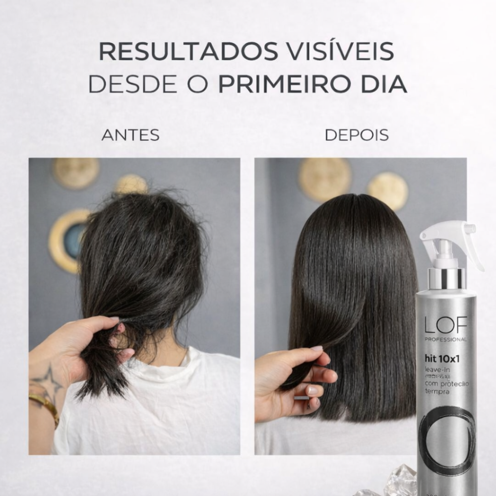 Hit 10x1 LOF Professional - finalizador multiuso para todos os tipos de cabelo